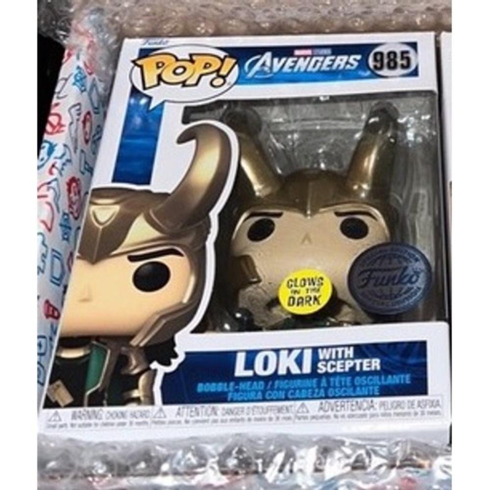 Funko POP! Avengers 985 Loki‎ with Scepter Glows in The Dark Vinyl Figure